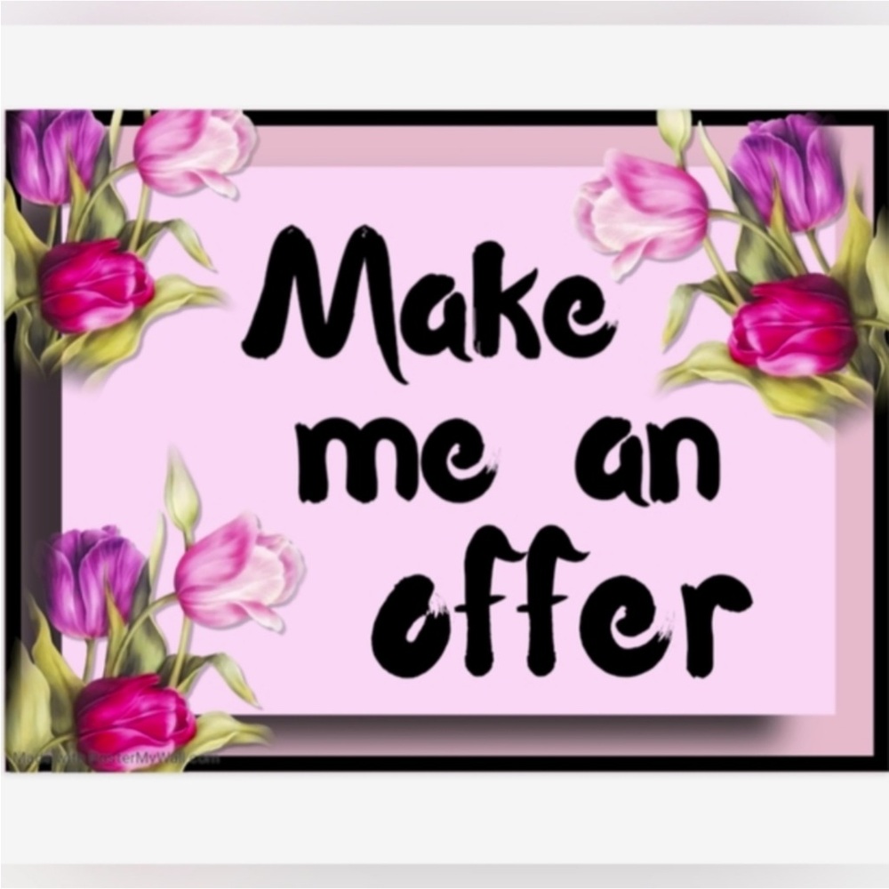 Floral Pink and Purple Decorative Sign